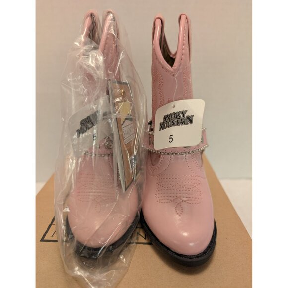 Smoky Mountain Pink Charleston Kids Toddler Cowboy Boots Size 5 Western Style - Picture 3 of 8